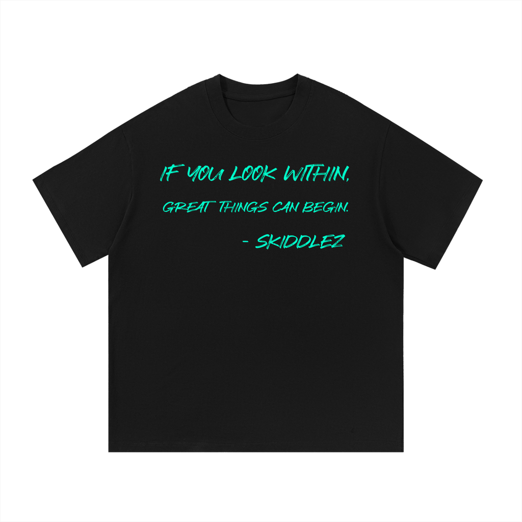 Unisex, black, cotton, Skiddlez quote shirt