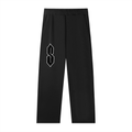 Unisex, black, cotton, polyester, logo sweatpants