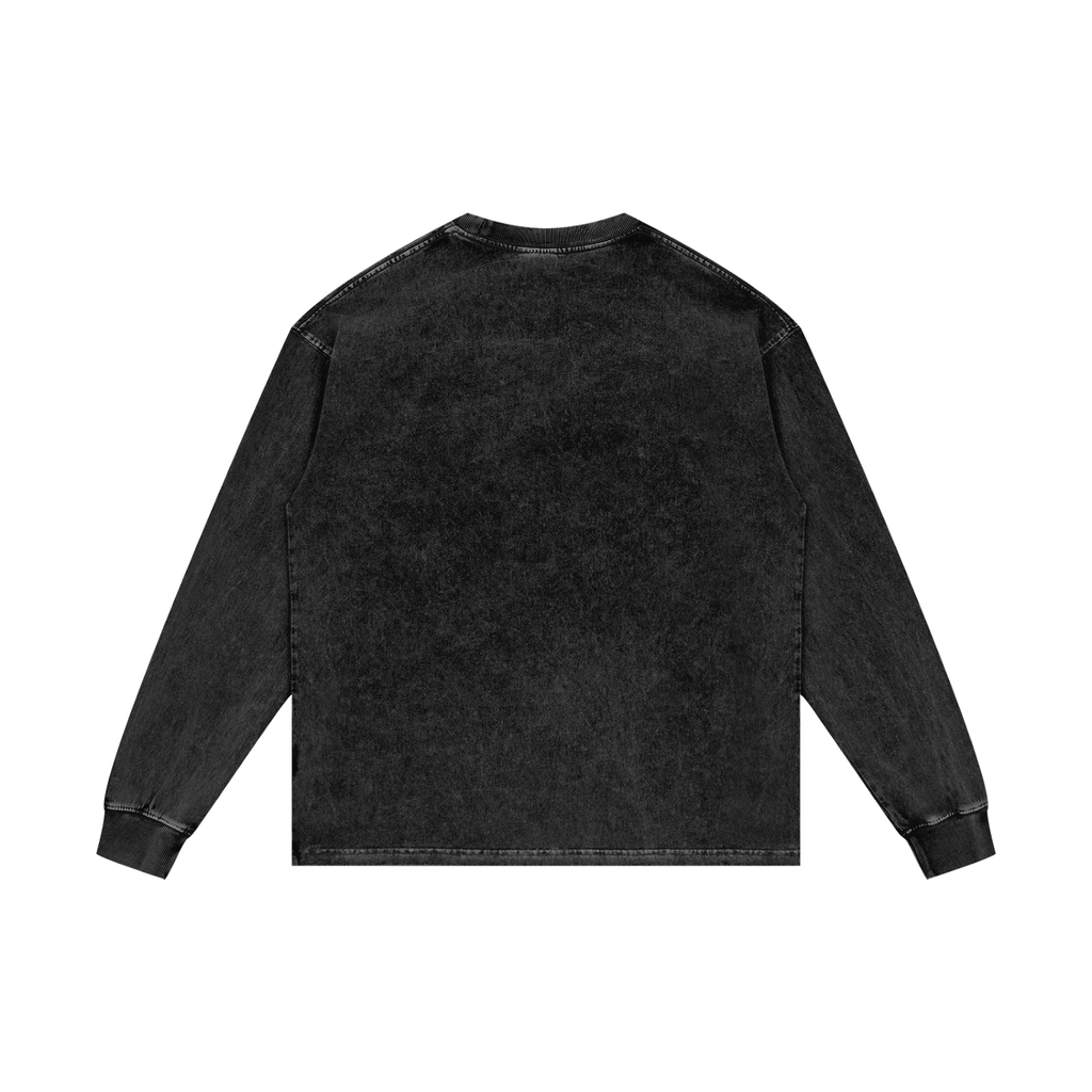 Unisex, black, cotton, skull mask, long sleeve T-Shirt
